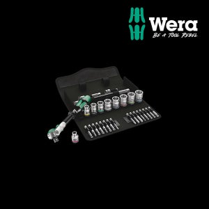 WERA 베라 수공구 3/8 자이클롭 스피드 라쳇 소켓 + 전용파우치 세트 8100 SB 6 미리(mm)타입 (004046)