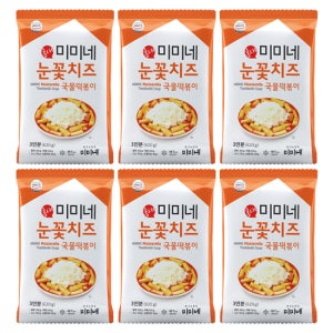 미미네 눈꽃치즈 국물떡볶이 X 기본맛, 620g, 6개