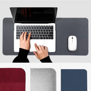 [코리스/3스타일] 마이데스크 럭스 스티치 마우스 장패드 l 사무실 책상 고급 매트
