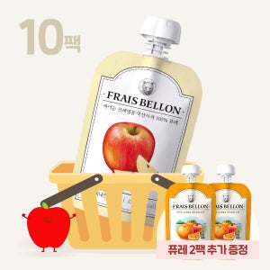 프레벨롱 국산과일 아기 퓨레 10팩 골라담기 짜먹는 사과 이유식 아이 간식