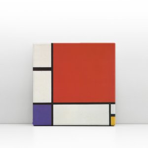 교육 몬드리안1 캔버스액자 중소형10호 [45.5x45.5cm] 집중력 창의력 아이방 인테리어 그림 액자