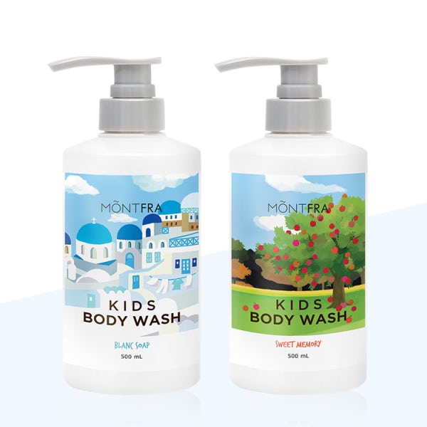 몽프라 1+1 초등 키즈 바디워시 500ml 블랑솝 스윗메모리