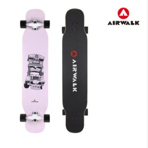 에어워크 스케이트보드 롱보드 댄싱 입문용 46인치 핑크