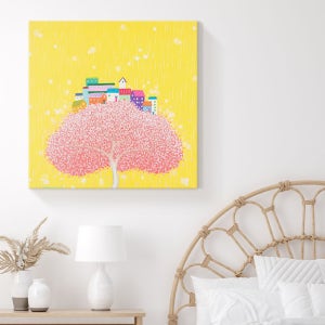 김선영 작가 그림 캔버스액자 leaf story-A 대형30호 72.7x72.7cm