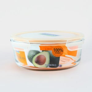 글라스락 내열강화 유리 밀폐용기 원형 4호 2050ml 반찬통/이유식/전자렌지 용기