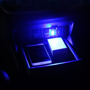 자동차 미니 USB 무드등 풋등 실내 엠비언트 LED 조명 엠비언트 라이트 블루