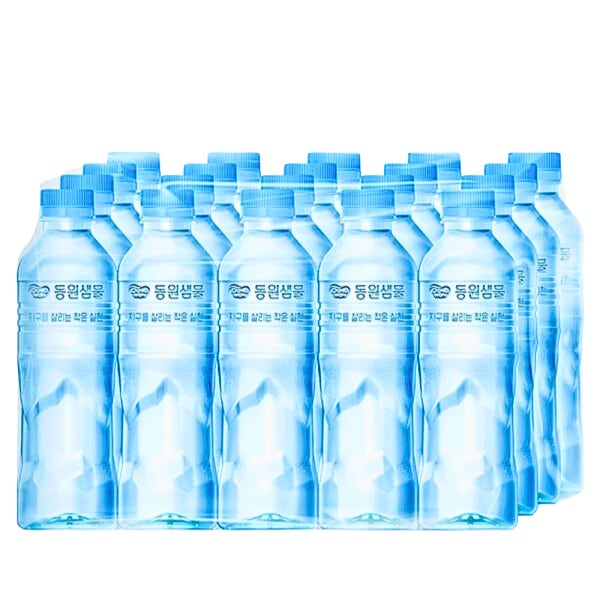 동원샘물 무라벨 500ml X 20병 생수500 미니생수 500미리 안전한물 물에타먹는음료