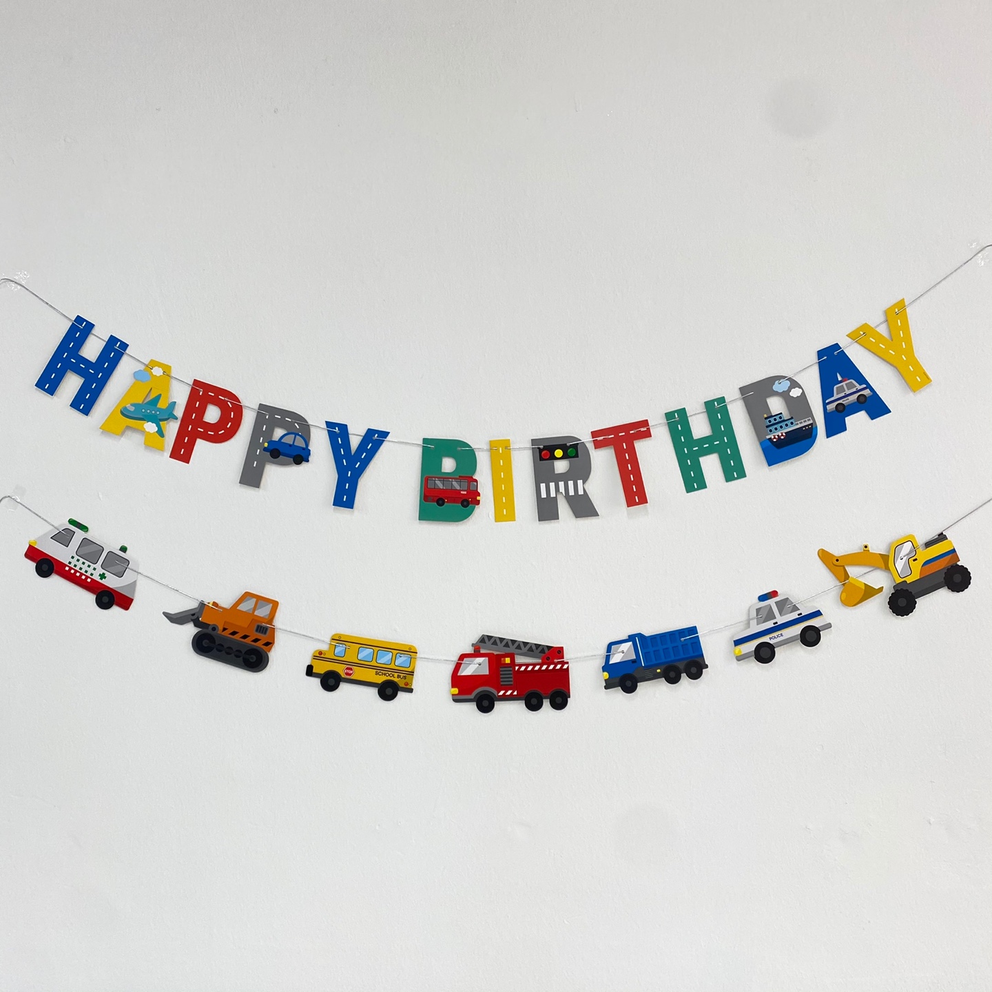 자동차 생일가랜드 생일파티 가랜드