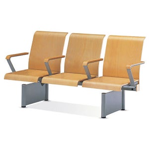 KI 우드로비체어 O형 등유(분체) 세련된 디자인 대기실의자 장의자