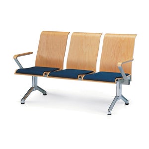KI 우드로비체어 A형 등유(도금) 심플한 디자인 장의자 휴게실의자