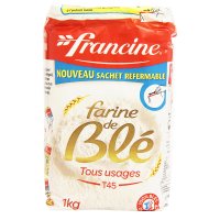 Francine 프랑스 밀가루 T45 1kg x 3팩 올타입 유즈