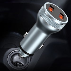 카템 시거잭 고속 충전기 USB 허브 QC 3.0 [배터리 상태 표시]