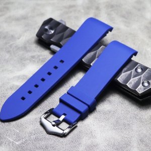 명품 시계 호환용 블루 러버 우레탄 밴드 20mm, 22mm