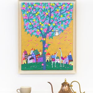 두요 김민정 작가 아크릴 유화 작품 인테리어 캔버스 액자 그대있어 좋은날46.5x58.5cm