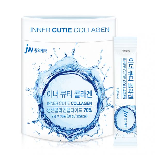 <b>중외제약</b> 이너큐티콜라겐(피쉬콜라겐)30포 1개월분 딸기과즙,오렌지,세븐베리 농축분말