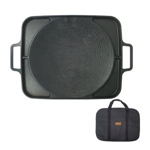 아툼 IH 그리들 사각 멀티팬 인덕션 캠핑 이노블 코팅 가방포함