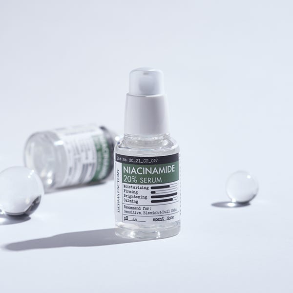 [비건인증] 더마팩토리 나이아신아마이드 20%(200,000ppm) 세럼 30ml /모공세럼 브라이트닝 모공탄력 모공쫀쫀 결케어 맑은피부케어 비타민B3 비타민세럼