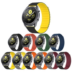 실리콘 갤럭시워치8 클래식 7 울트라 FE 6 5 4 3 프로 액티브 기어S2 S3 스포츠 호환 마그네틱시계줄스트랩