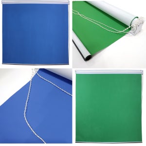 포토홀릭 크로마키 롤스크린 천배경 그린 블루 폭280cm 개인방송용 촬영배경지 스튜디오