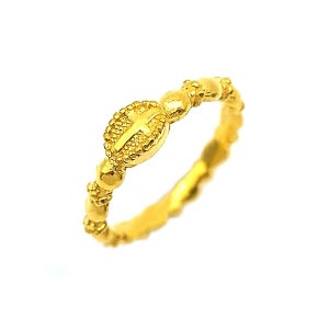 24K 99.9% 순금 십자가 묵주 반지 3.75g(1돈)