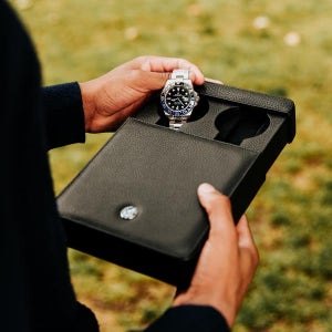 영국 라포트 런던(Rapport London) 버클리 더블 가죽 와치케이스