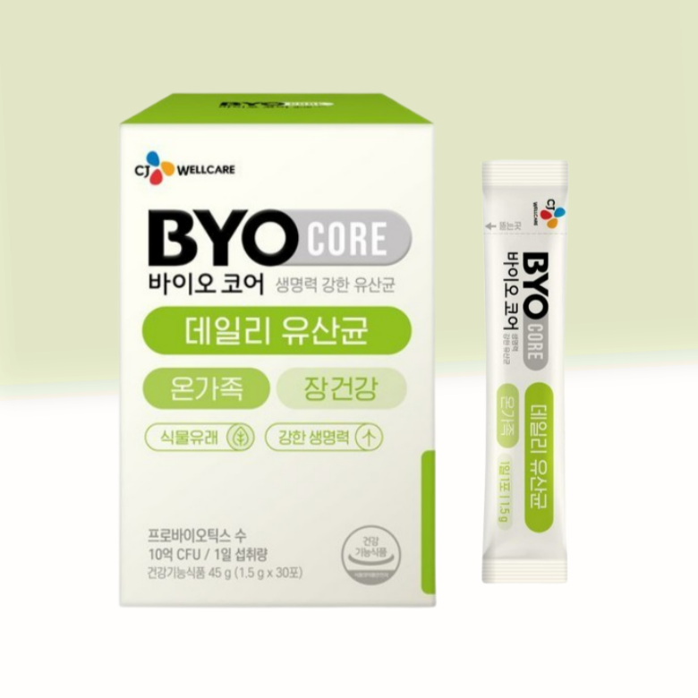 BYO CORE 데일리 유산균 온가족용 1 박스 <b>CJ웰케어</b> 바이오코어