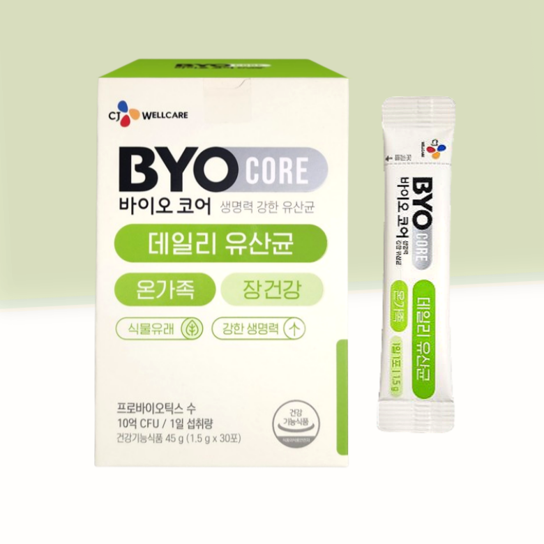 BYO CORE <b>데일리</b> 유산균 온가족용 1 박스 CJ웰케어 바이오코어