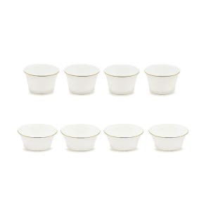 [한국도자기] 골드사각 공기4대접4인그릇세트 8p