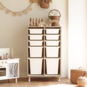 토리 700 키즈 수납장 다리형 크림버치