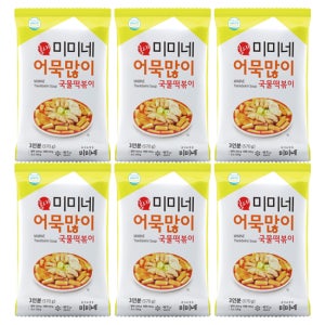 미미네 어묵많이 국물떡볶이 X 기본맛, 570g, 6개