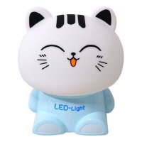 LED 말랑이 터치 무드등(고양이)/취침 수유 조명 인테리어 장식용 탁상