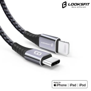 룩스핏 MFi 아이폰 충전 C to 라이트닝 8핀 c타입 고속 케이블 1.2m
