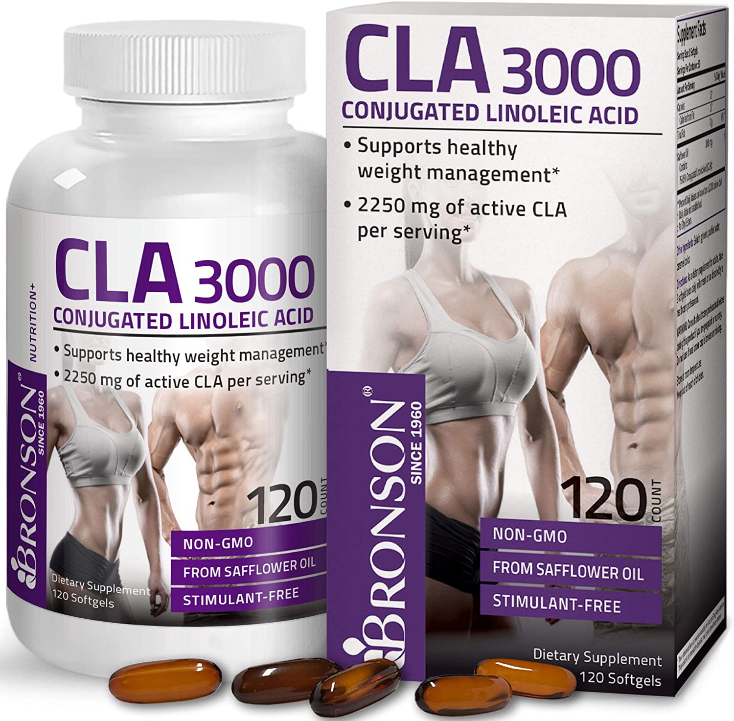 <b>브론슨</b> CLA 3000mg 린매스업 <b>체지방</b>줄이는법 근육량 기초대사량 늘리기