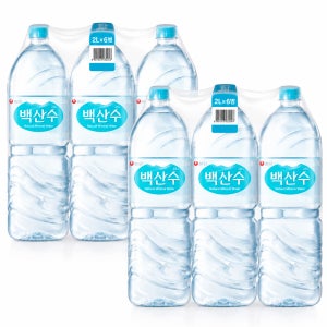 농심 백산수2L 12개
