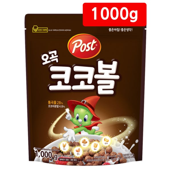 동서식품 포스트 오곡 코코볼 1kg 대용량 시리얼/5개까지 한번에