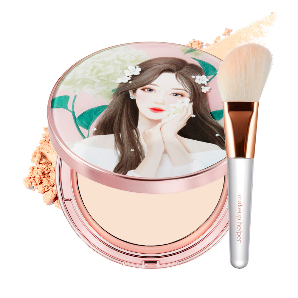 메이크업헬퍼 아트 팩트 오리지널 프로 피니쉬 25g+브러쉬 세트-스위트 소피아 에디션