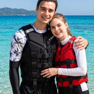 스코트라 구명조끼 휴대용 반으로 쪼개지는,성인용 워터파크 계곡 캠핑 물놀이라이프자켓 신성형