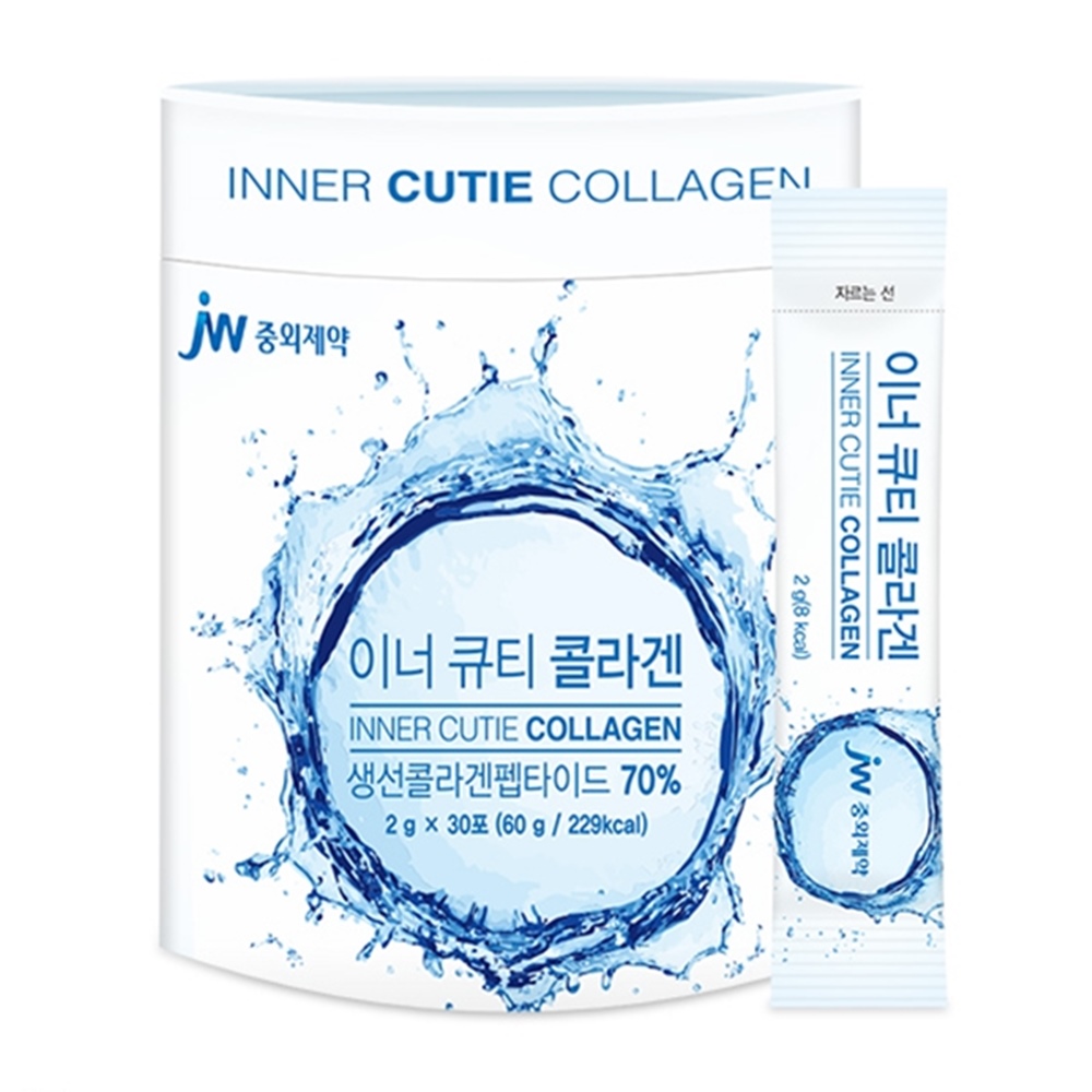 <b>JW중외제약</b> 이너 큐티 콜라겐 2g x30포 피쉬콜라겐