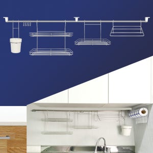 주방 싱크대 정리대 수납선반 국자걸이 수저통 악세사리 4종세트