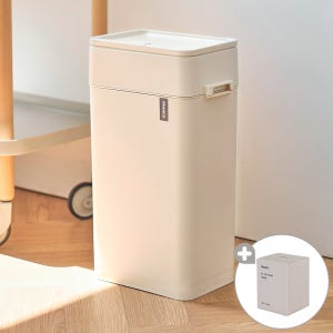 [신규 색상] 프랑코 모노스탠드 밀폐 기저귀쓰레기통 종량제 거실 주방 휴지통 20L (비닐봉투50매 포함)