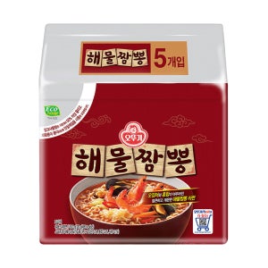 오뚜기 해물짬뽕 120g, 5개