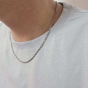 써지컬 목걸이 트위스트 남자 목걸이 N009