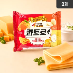 [냉장] 4가지 치즈의 황금비율 콰트로 치즈 204g, 2개