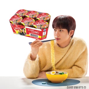 오뚜기 진라면 매운맛 컵라면 소컵 65g, 6개