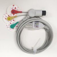 ECG CABLE 6pin 환자 감시 장치 모니터 EKG 심전도 케이블 MEK 메디아나 바이오닉스 인퓨닉스테크놀로지 Edan Goldway Mindray