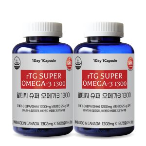 Canada 통라이프- rTG 슈퍼 오메가3-1300-6개월분-2병