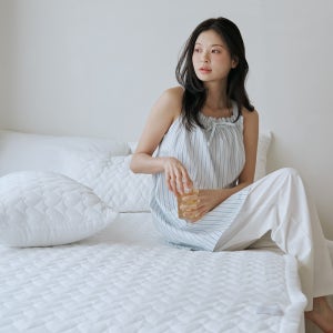 히말라야 듀라론 냉감패드 아이스쿨링 침대패드 휴비스 러브하트 SS 110x205