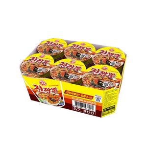 오뚜기 진짬뽕 컵라면 소컵 75g, 6개