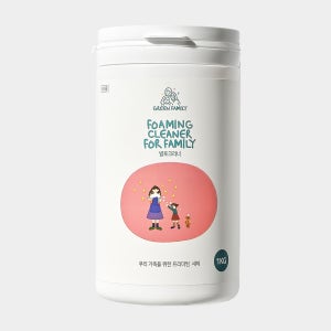 그린패밀리 발포크리너 1kg 주방후드세척 주방기름때제거 가스레인지청소 찌든때