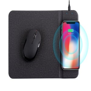 10W 퀵차지3.0 스마트폰 고속 무선충전 마이크로5핀 광 마우스패드 컴퓨터 노트북 PC